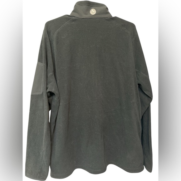 Marmot Polartec Fleece Jacket Black Long Sleeve Full Zip - Picture 2 of 9